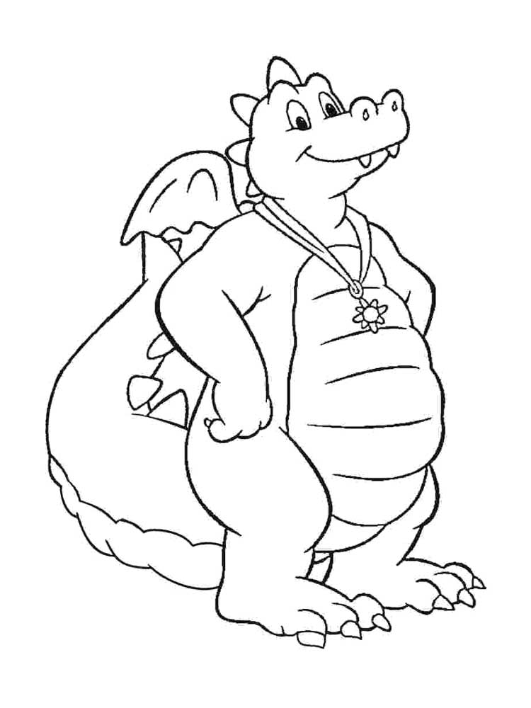 Çocuklar İçin Dragon Tales Ejderha Hikayeleri Boyama Sayfaları 