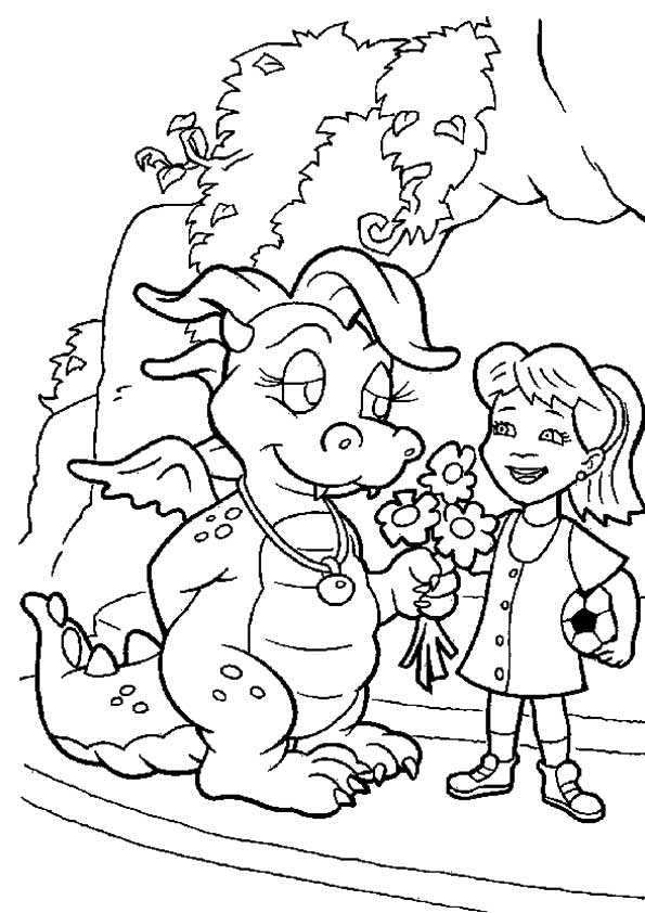 Çocuklar İçin Dragon Tales Ejderha Hikayeleri Boyama Sayfaları 