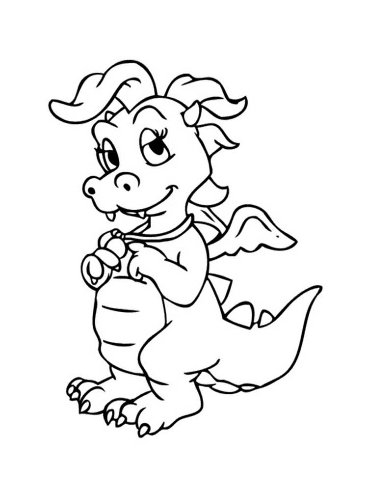 Çocuklar İçin Dragon Tales Ejderha Hikayeleri Boyama Sayfaları 