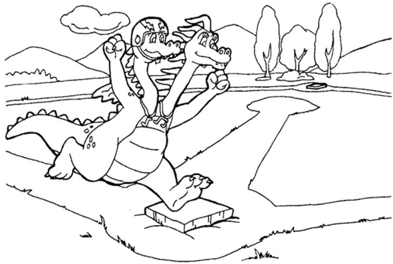 Çocuklar İçin Dragon Tales Ejderha Hikayeleri Boyama Sayfaları 