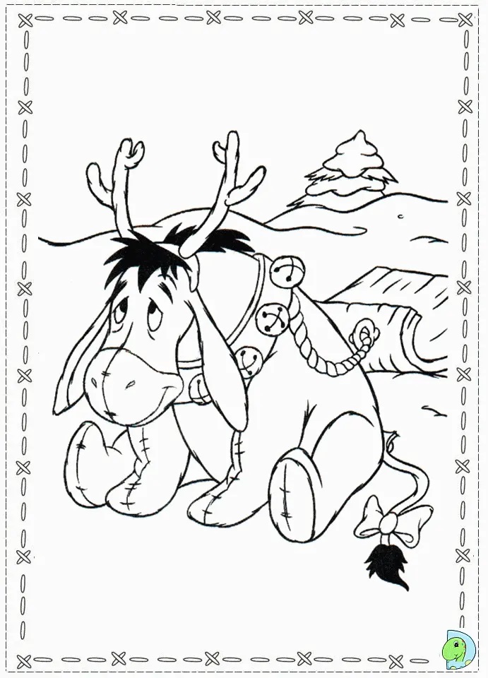 Çocuklar İçin Eeyore Boyama Sayfaları 