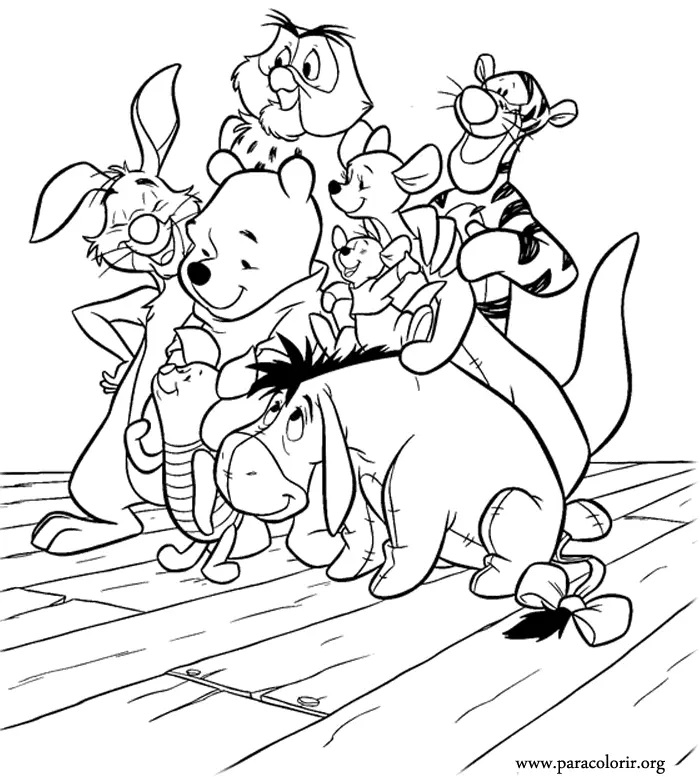 Çocuklar İçin Eeyore Boyama Sayfaları 