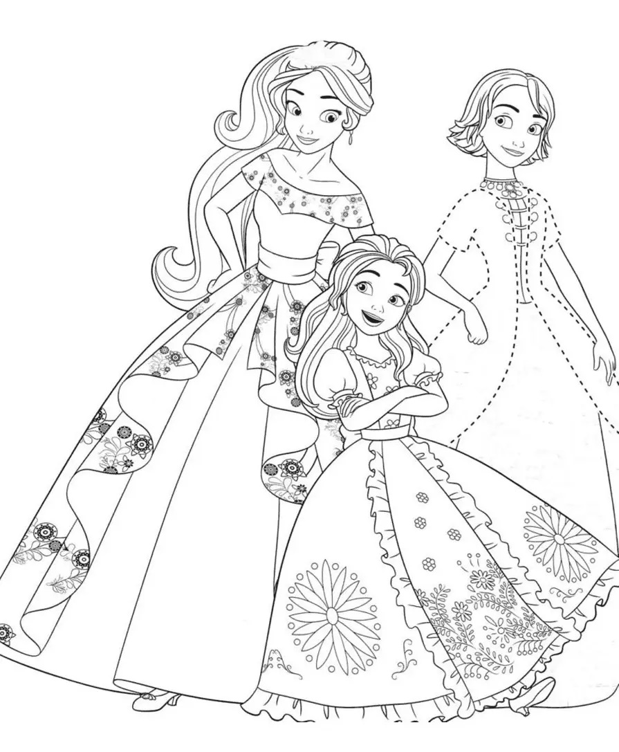 Çocuklar İçin Elena of Avalor Boyama Sayfaları 