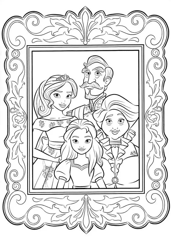 Çocuklar İçin Elena of Avalor Boyama Sayfaları 