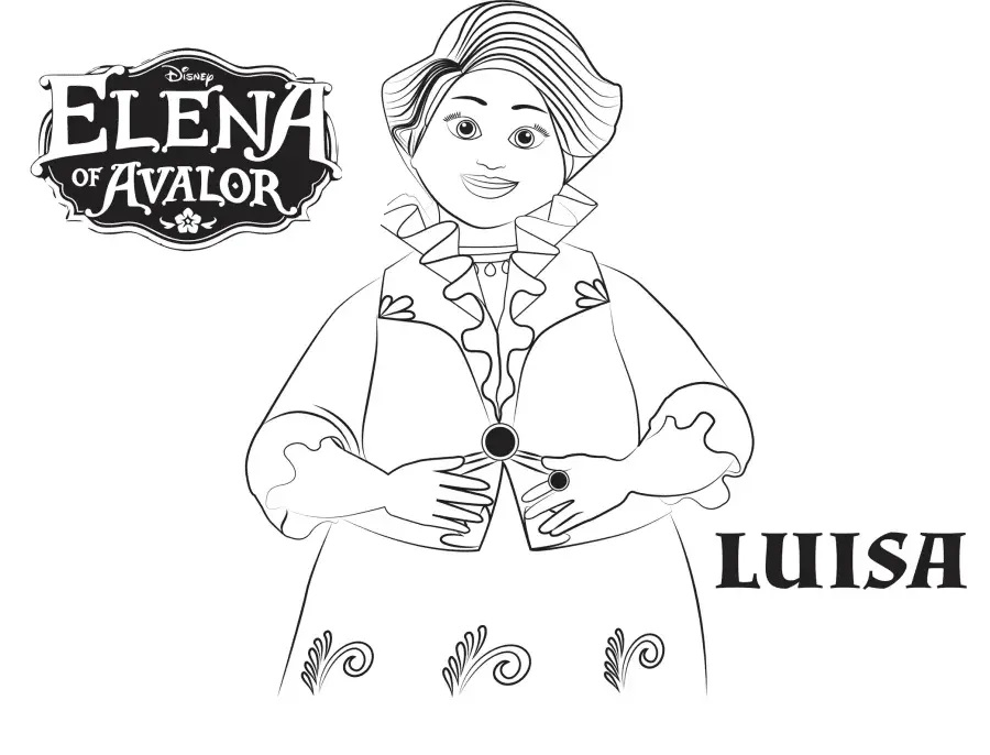 Çocuklar İçin Elena of Avalor Boyama Sayfaları 