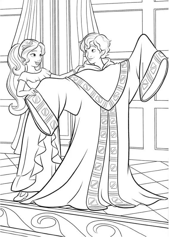 Çocuklar İçin Elena of Avalor Boyama Sayfaları 
