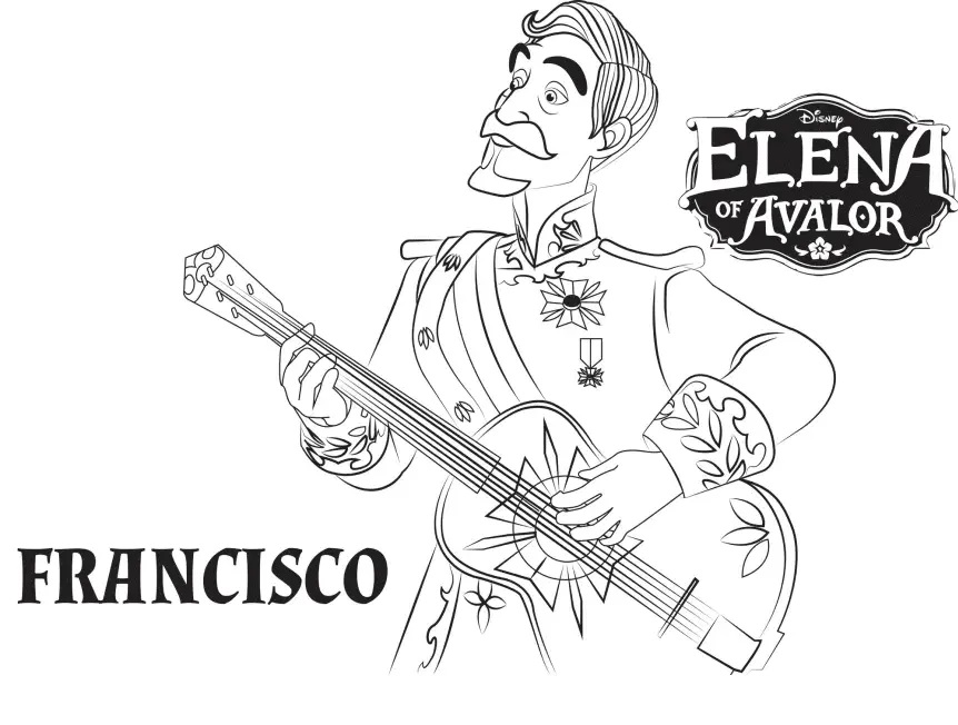Çocuklar İçin Elena of Avalor Boyama Sayfaları 