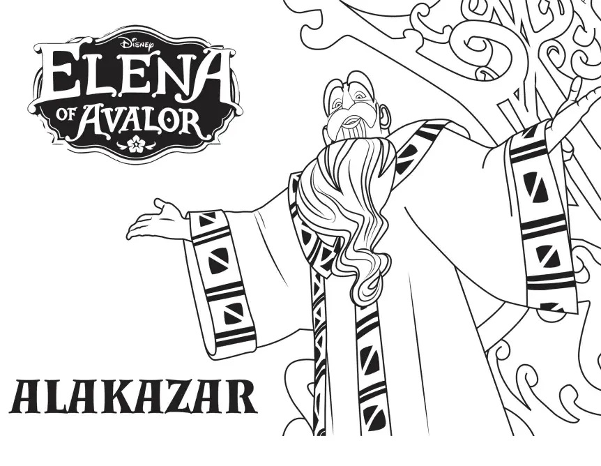 Çocuklar İçin Elena of Avalor Boyama Sayfaları 