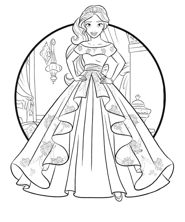 Çocuklar İçin Elena of Avalor Boyama Sayfaları 