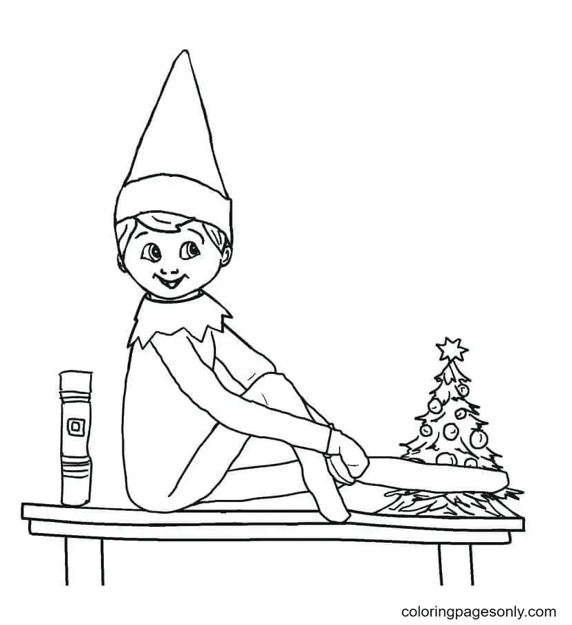 Çocuklar İçin Elf Boyama Sayfaları 