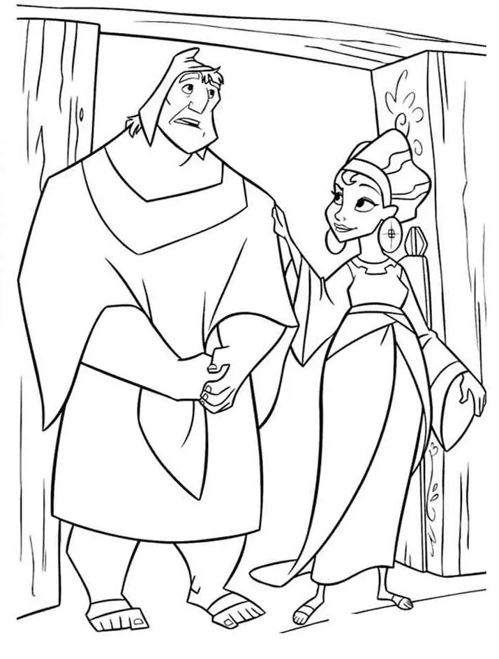 Çocuklar İçin Emperor s New Groove Boyama Sayfaları 