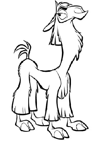 Çocuklar İçin Emperor s New Groove Boyama Sayfaları 