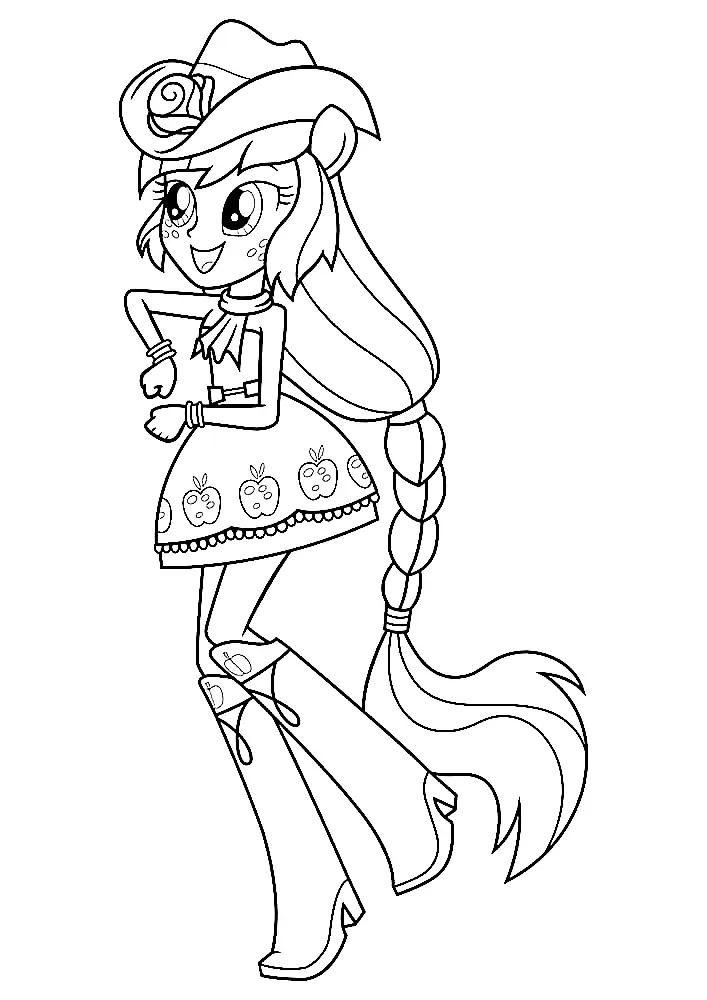 Çocuklar İçin Equestria Girls Boyama Sayfaları 