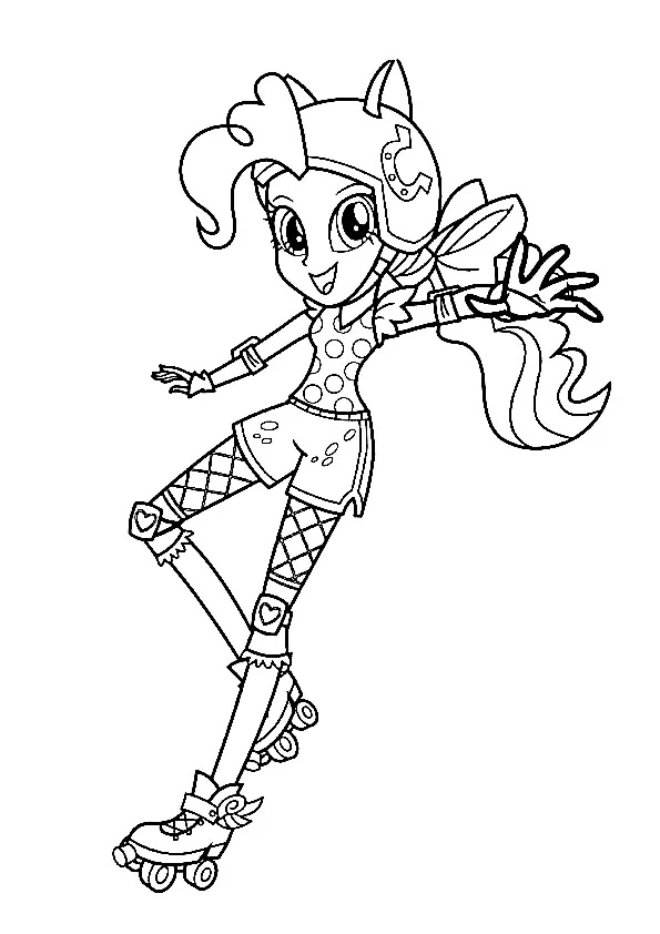 Çocuklar İçin Equestria Girls Boyama Sayfaları 