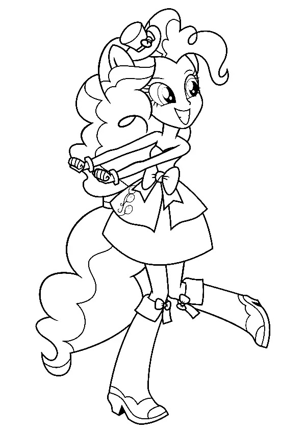 Çocuklar İçin Equestria Girls Boyama Sayfaları 