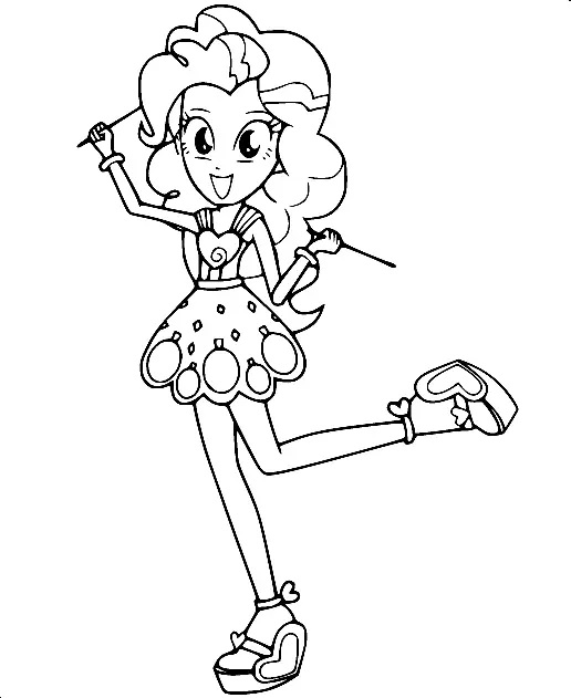 Çocuklar İçin Equestria Girls Boyama Sayfaları 