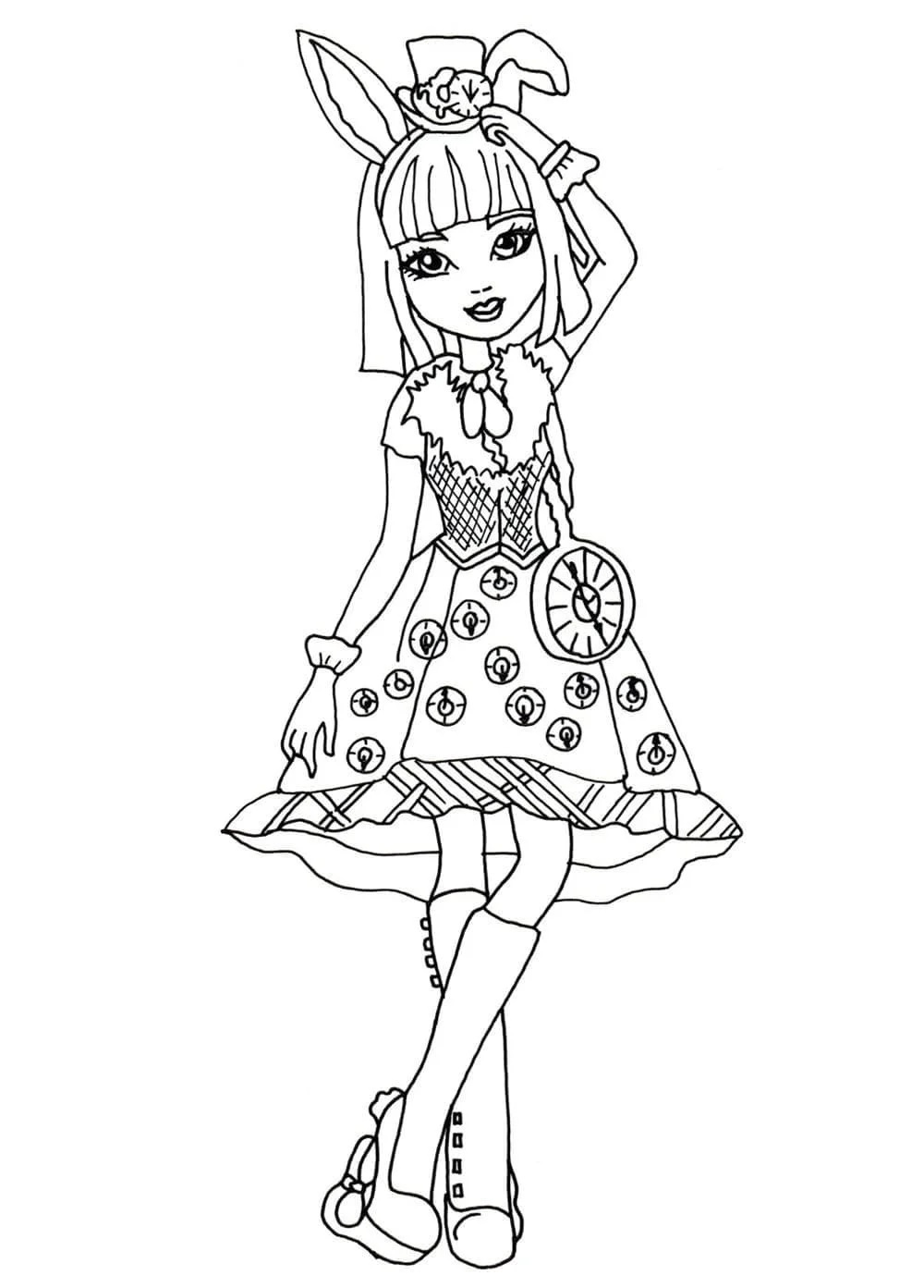 Çocuklar İçin Ever After High Boyama Sayfaları 