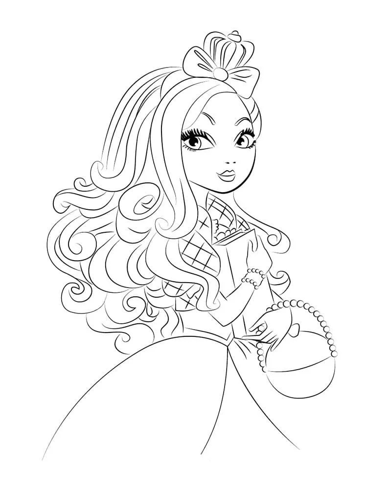 Çocuklar İçin Ever After High Boyama Sayfaları 