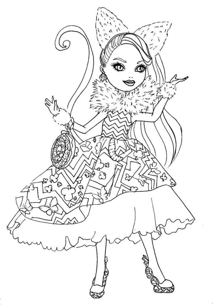 Çocuklar İçin Ever After High Boyama Sayfaları 