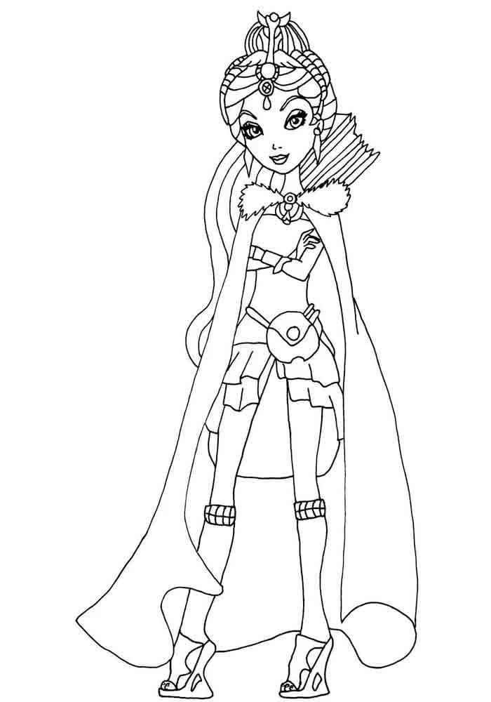 Çocuklar İçin Ever After High Boyama Sayfaları 
