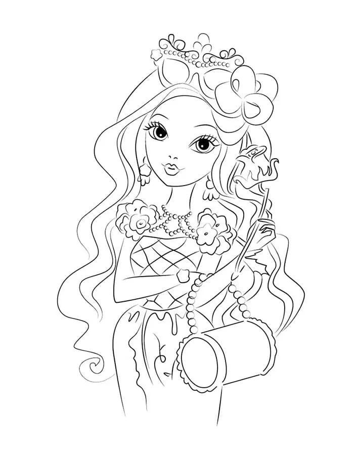 Çocuklar İçin Ever After High Boyama Sayfaları 