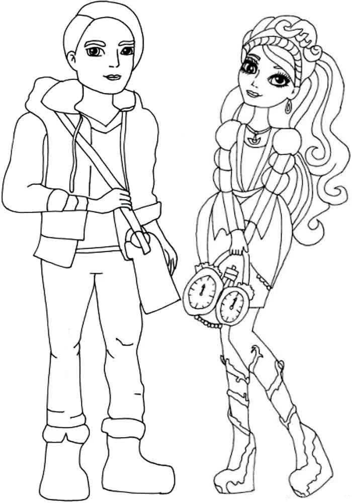 Çocuklar İçin Ever After High Boyama Sayfaları 