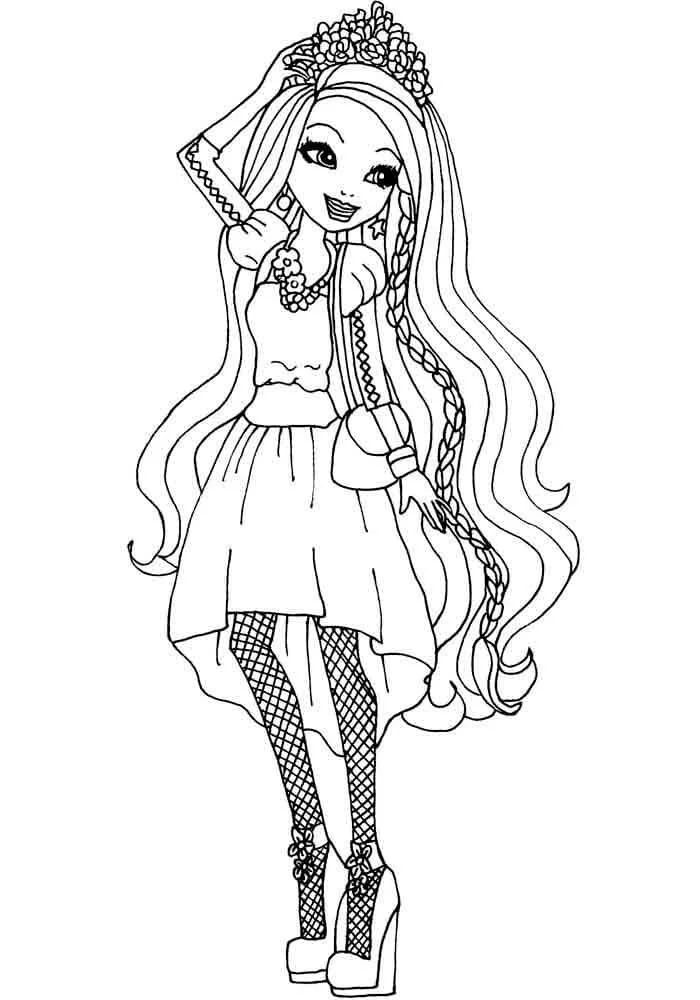 Çocuklar İçin Ever After High Boyama Sayfaları 