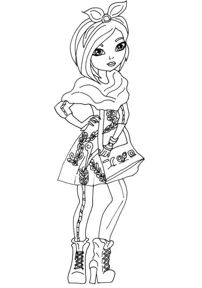 Çocuklar İçin Ever After High Boyama Sayfaları 