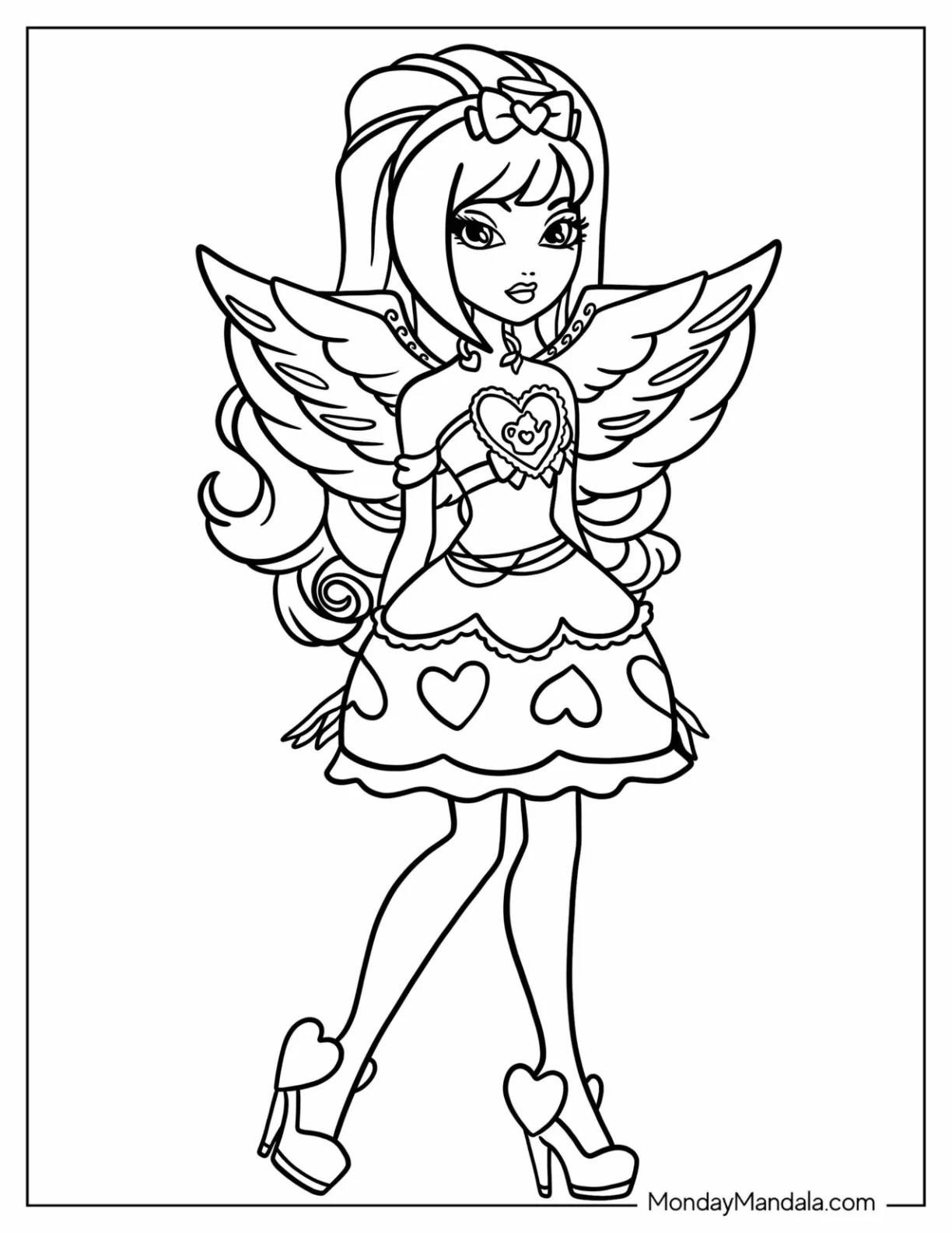 Çocuklar İçin Ever After High Boyama Sayfaları 