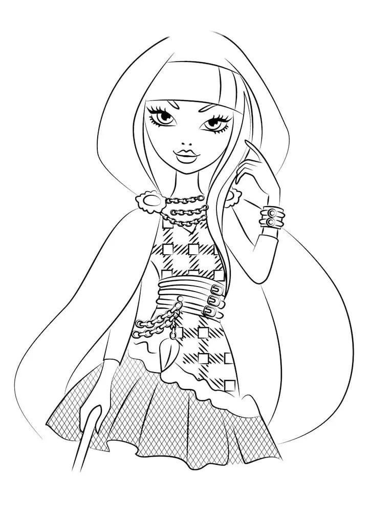 Çocuklar İçin Ever After High Boyama Sayfaları 