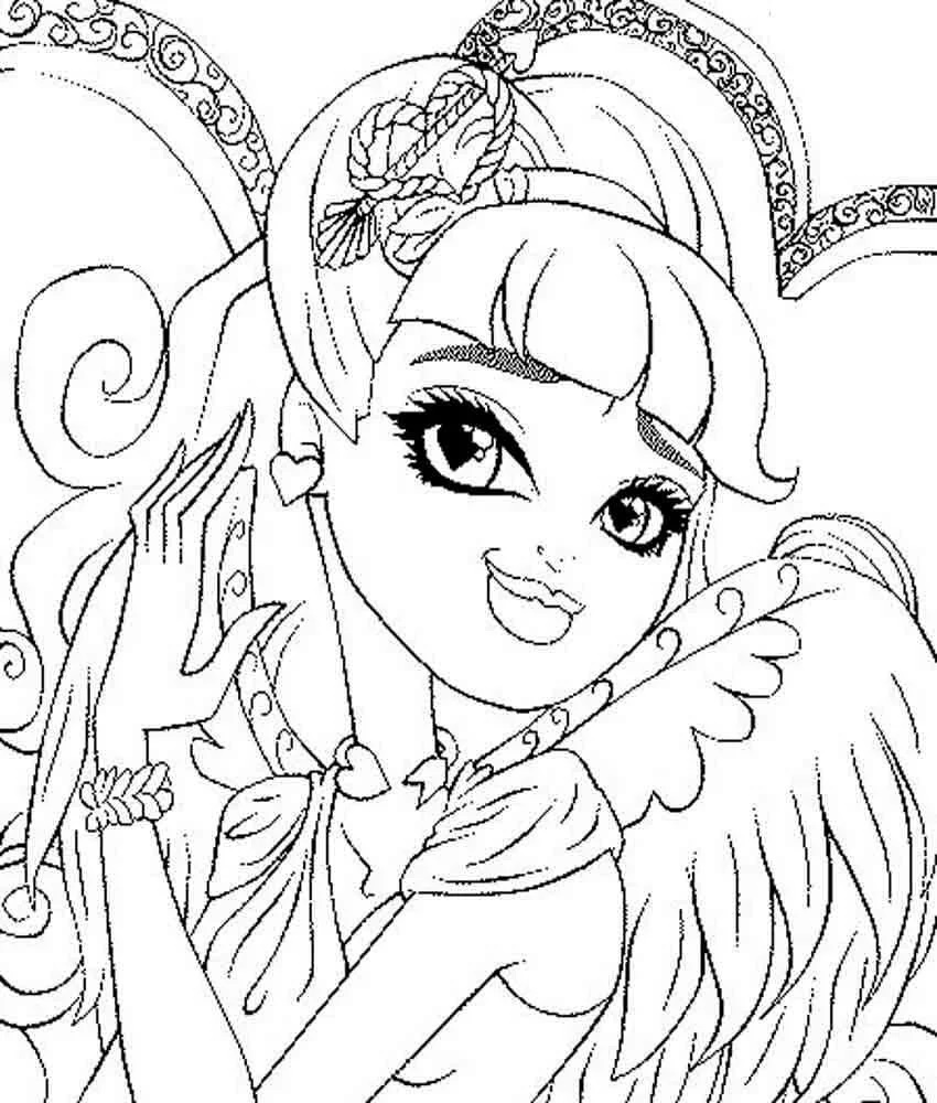 Çocuklar İçin Ever After High Boyama Sayfaları 