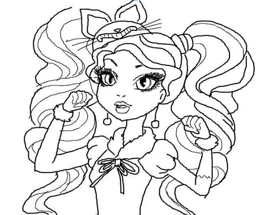 Çocuklar İçin Ever After High Boyama Sayfaları 