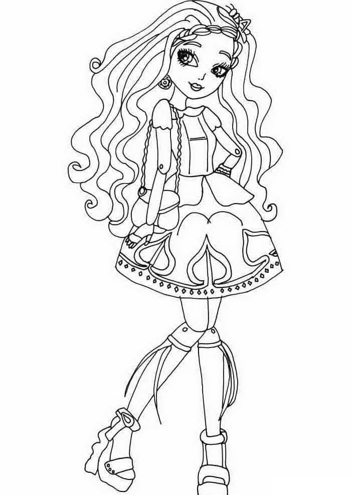 Çocuklar İçin Ever After High Boyama Sayfaları 