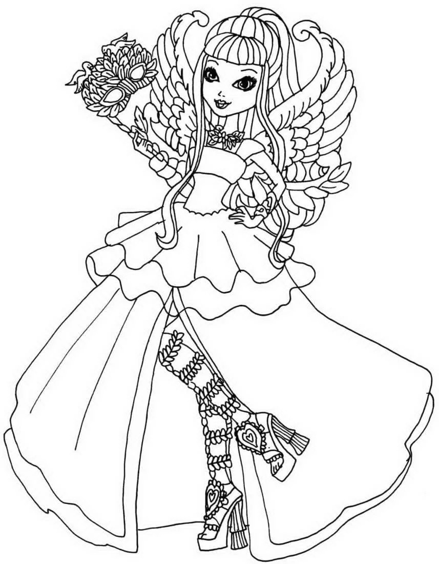 Çocuklar İçin Ever After High Boyama Sayfaları 