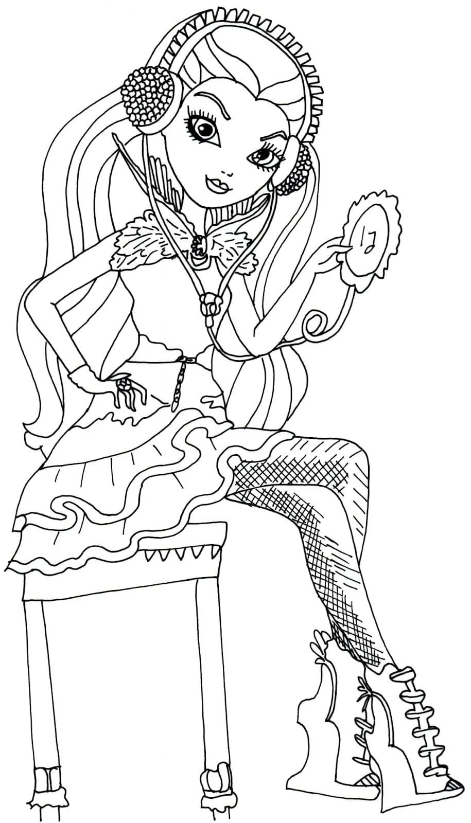 Çocuklar İçin Ever After High Boyama Sayfaları 