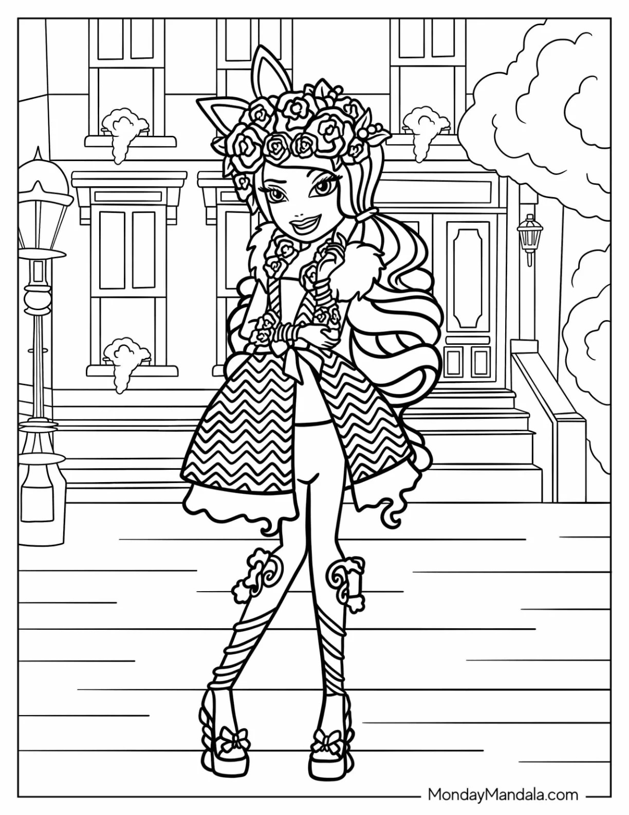 Çocuklar İçin Ever After High Boyama Sayfaları 