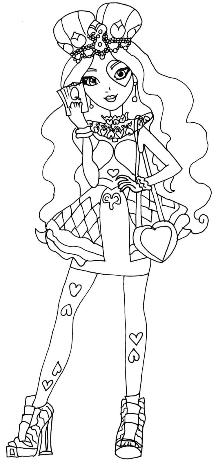 Çocuklar İçin Ever After High Boyama Sayfaları 