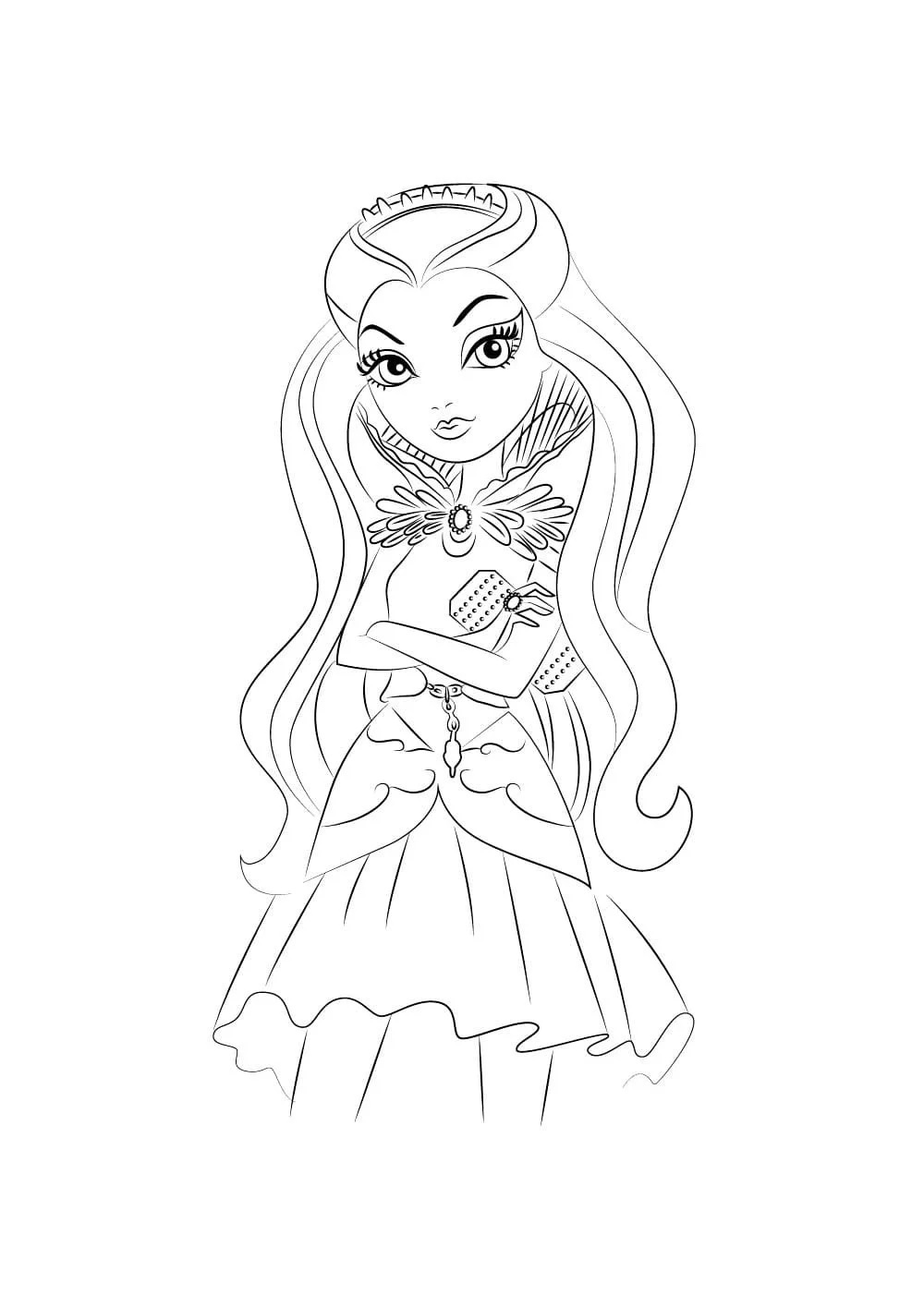 Çocuklar İçin Ever After High Boyama Sayfaları 