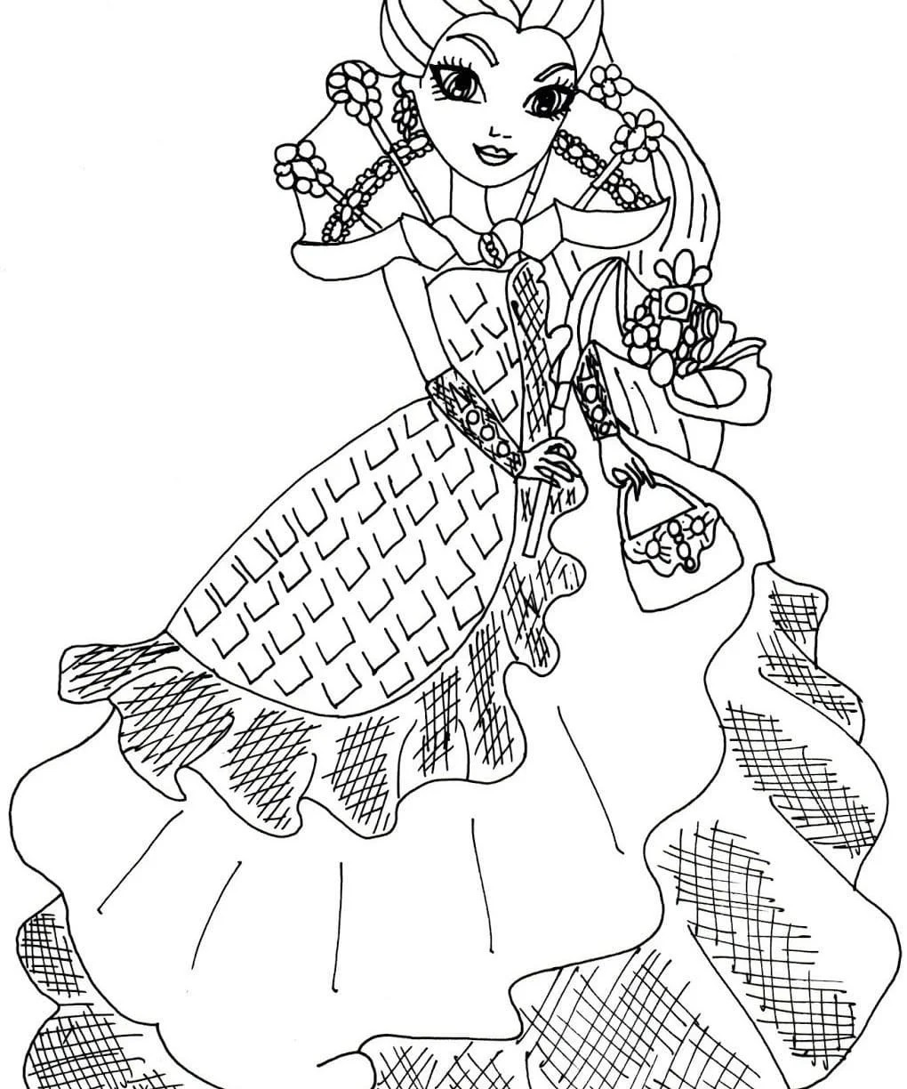 Çocuklar İçin Ever After High Boyama Sayfaları 