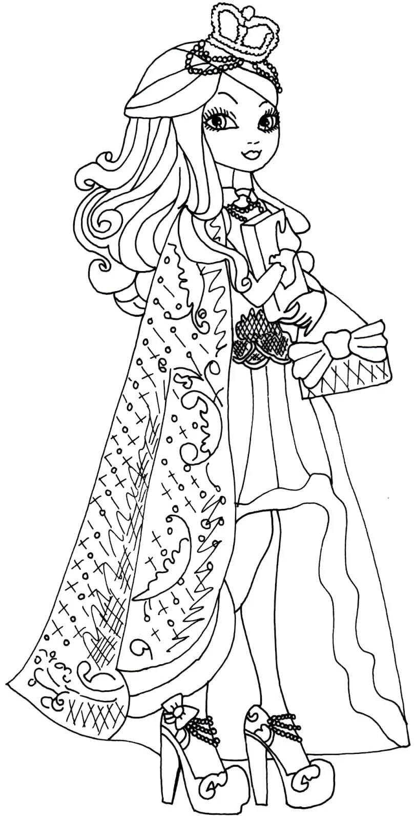 Çocuklar İçin Ever After High Boyama Sayfaları 