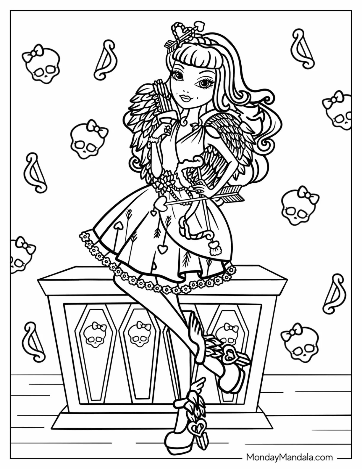 Çocuklar İçin Ever After High Boyama Sayfaları 