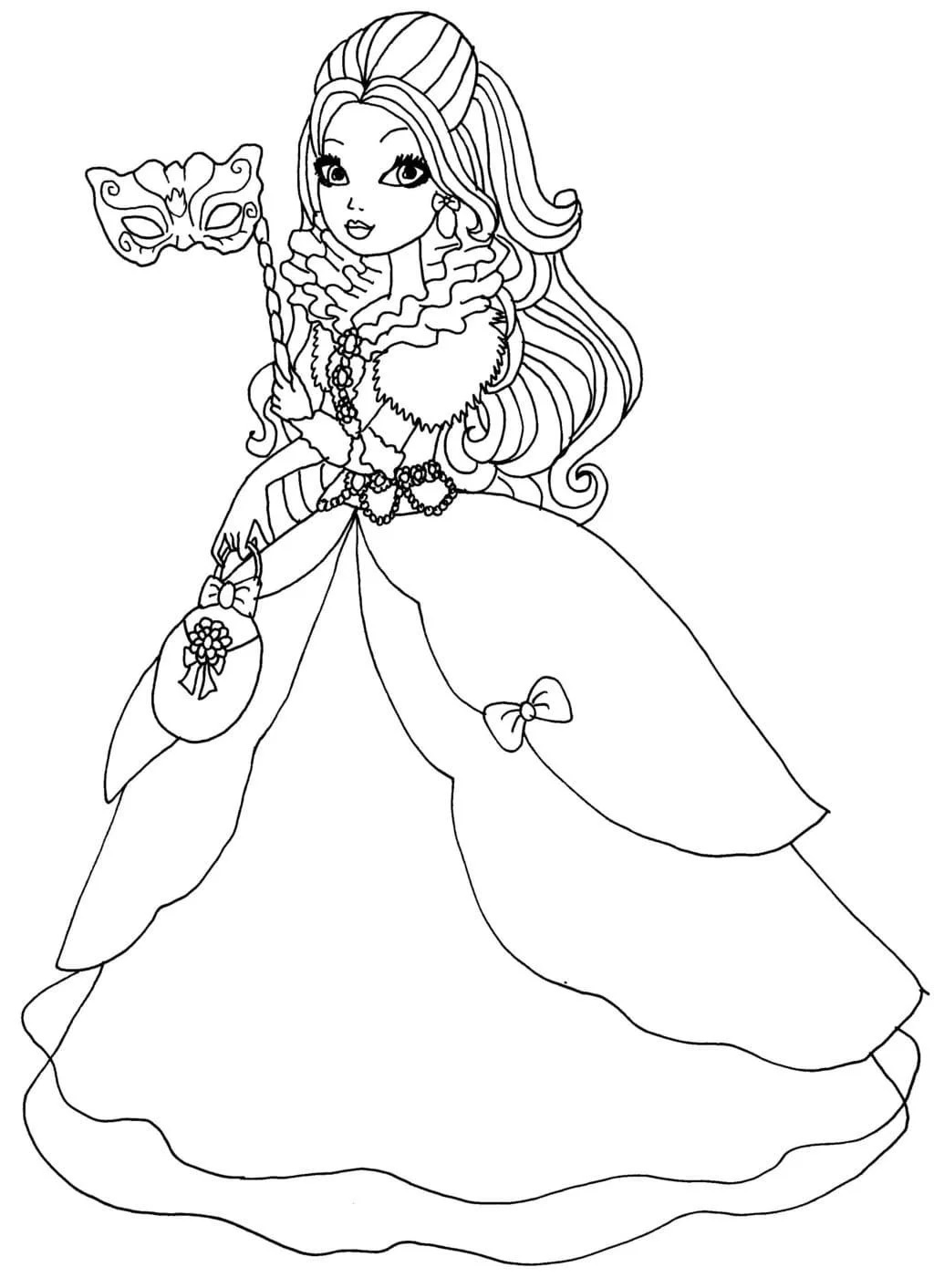 Çocuklar İçin Ever After High Boyama Sayfaları 