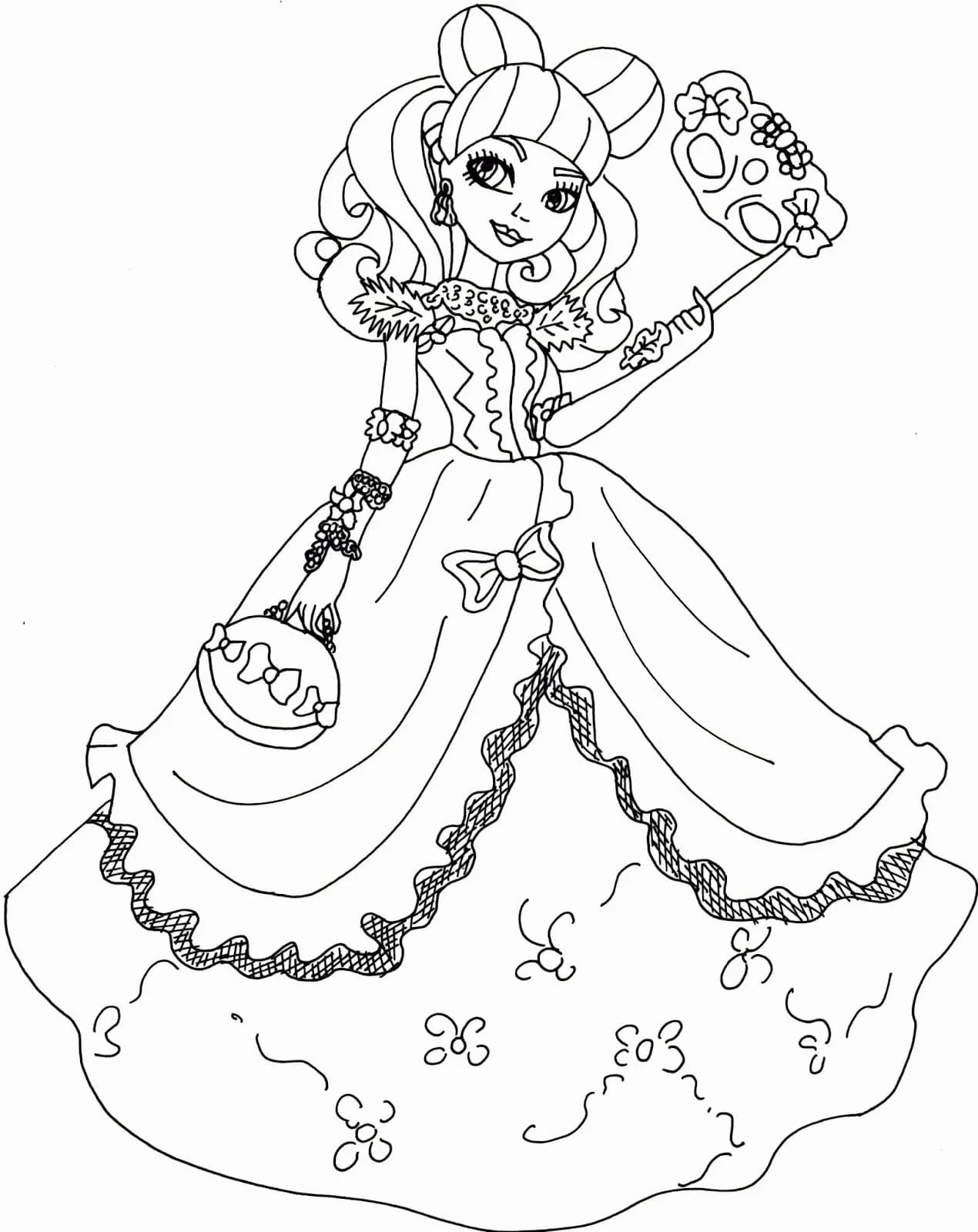 Çocuklar İçin Ever After High Boyama Sayfaları 