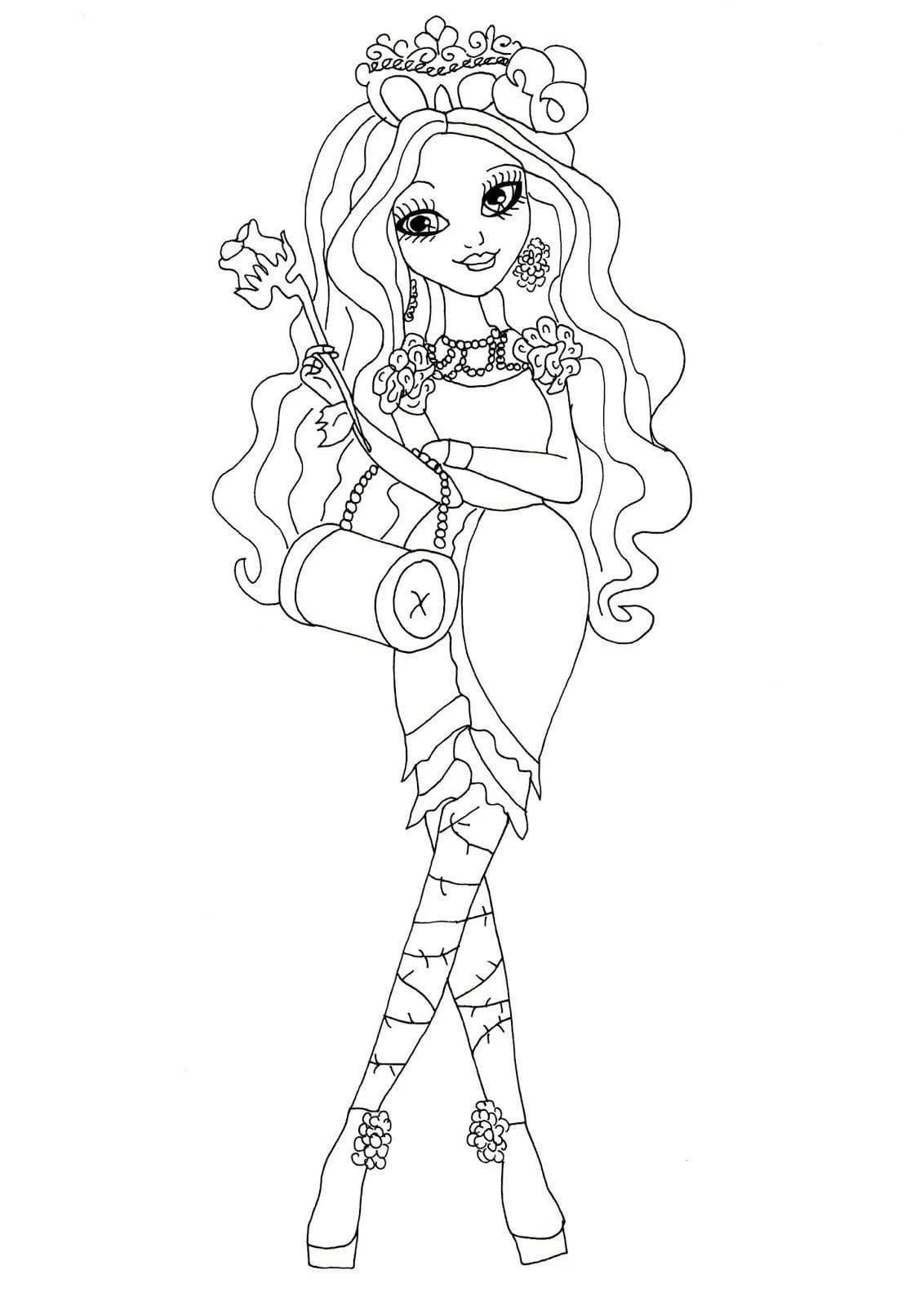 Çocuklar İçin Ever After High Boyama Sayfaları 