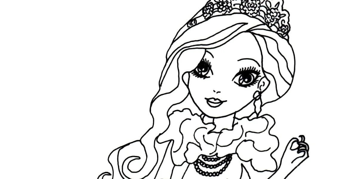 Çocuklar İçin Ever After High Boyama Sayfaları 