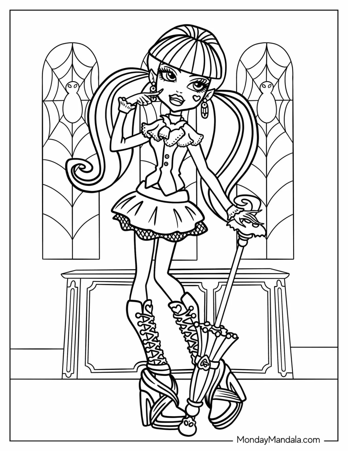 Çocuklar İçin Ever After High Boyama Sayfaları 