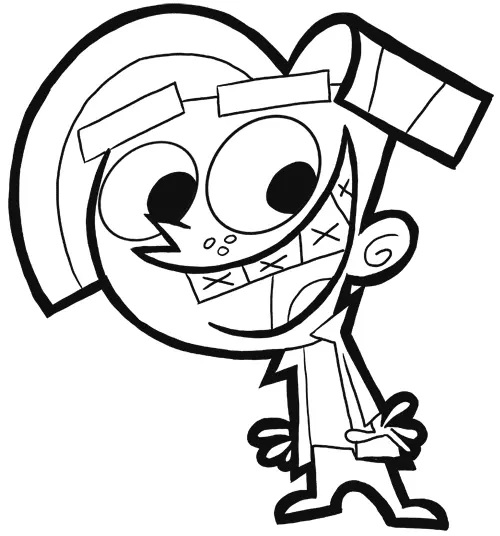 Çocuklar İçin Fairly Oddparents Boyama Sayfaları 