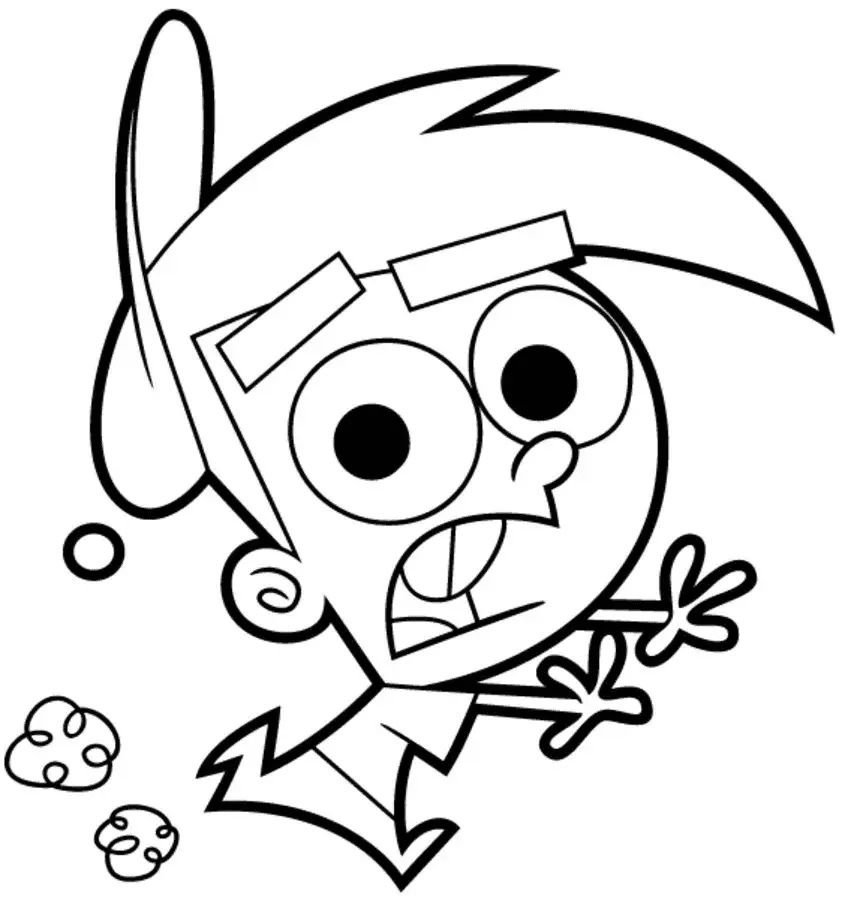 Çocuklar İçin Fairly Oddparents Boyama Sayfaları 