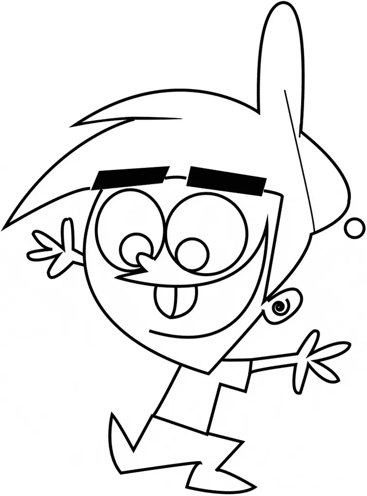 Çocuklar İçin Fairly Oddparents Boyama Sayfaları 