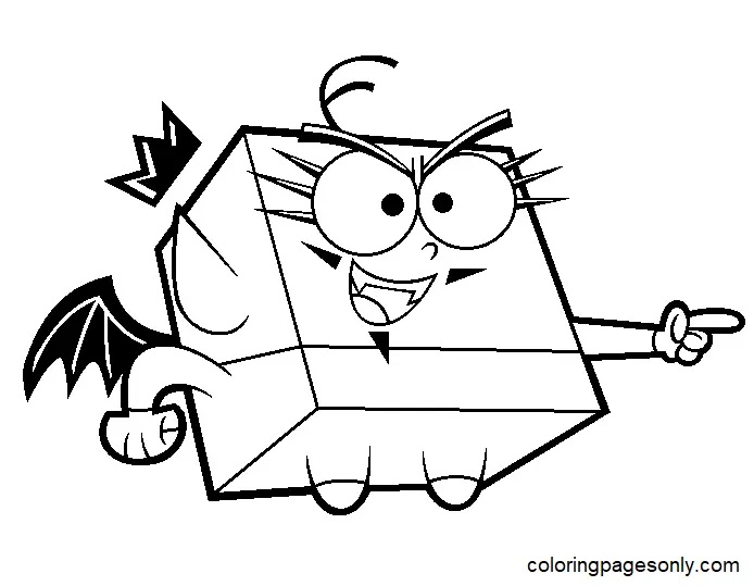 Çocuklar İçin Fairly Oddparents Boyama Sayfaları 